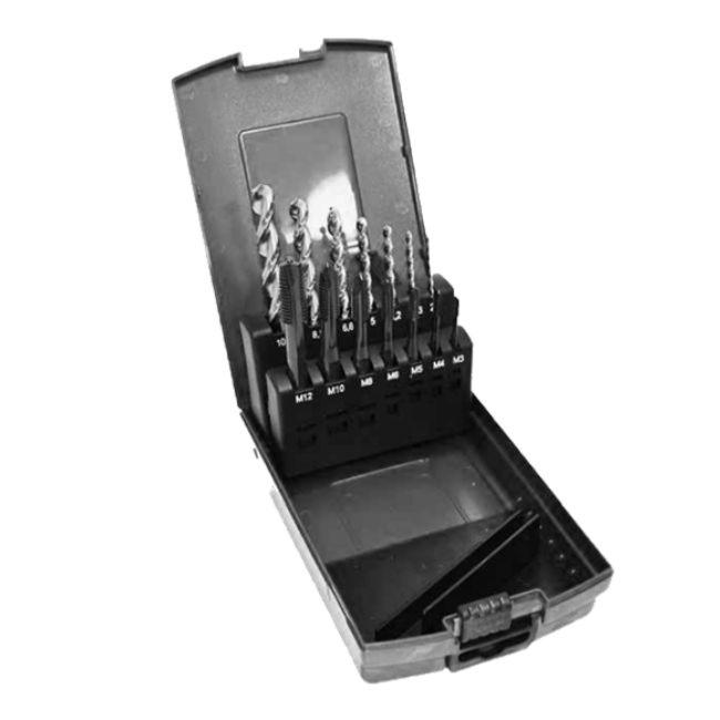 Coffret tarauds et forets spécial INOX M3 à M12