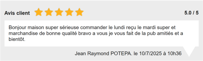 Avis clients la maison du taraud